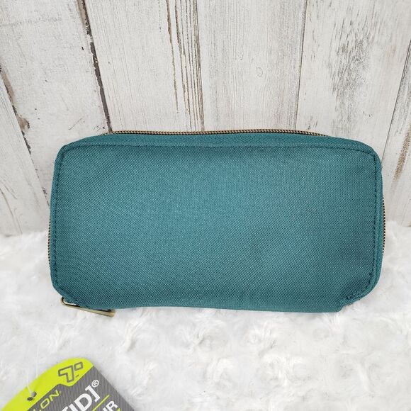 Travelon Safe ID RFID Blocking Wallet Teal - Picture 2 of 8